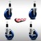 Service Caster 5'' SS Solid Poly Wheel Swivel 1-3/8'' Expanding Stem Caster Set 2 Brakes, 4PK SCC-SSEX20S514-SPUS-2-TLB-2-138 - alternate 2